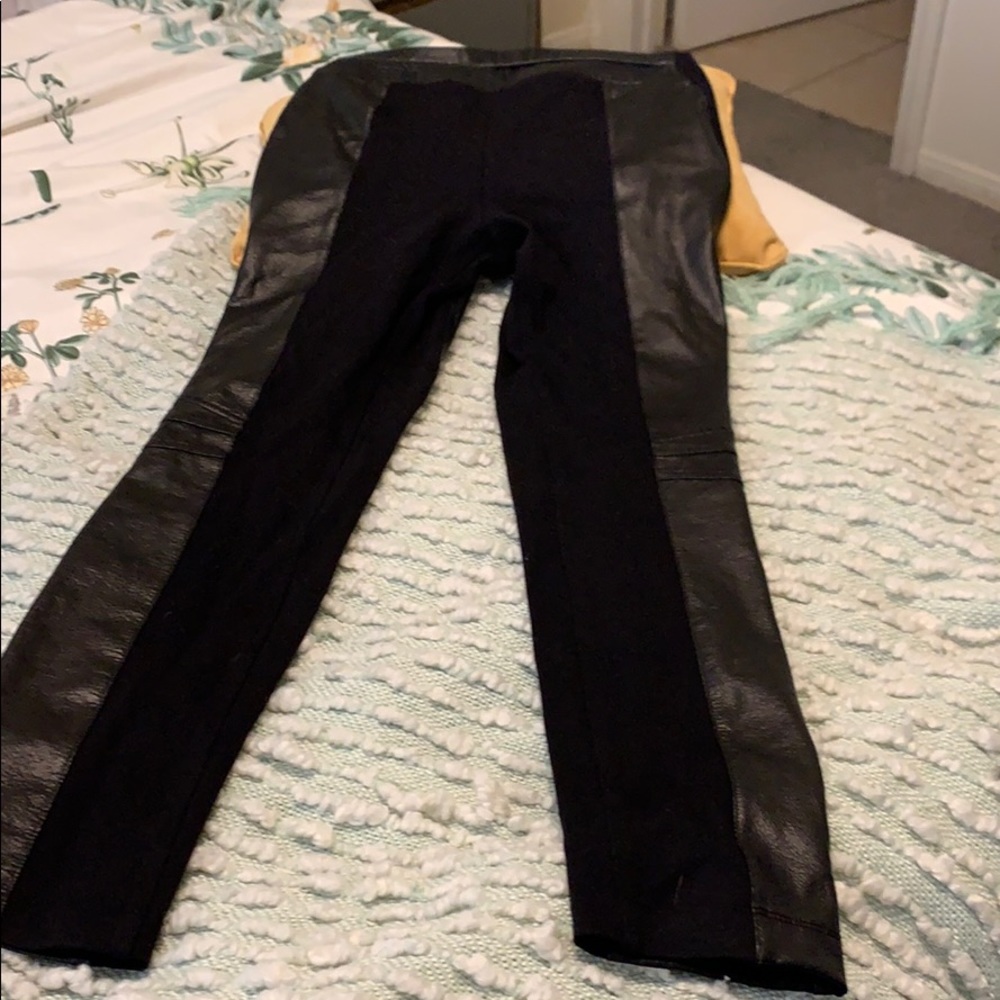 BCBG Max Azaria Leather Leggings
